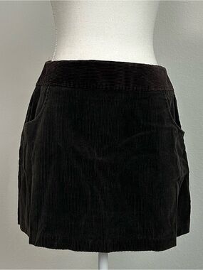 vintage 90’s corduroy brown mini skirt